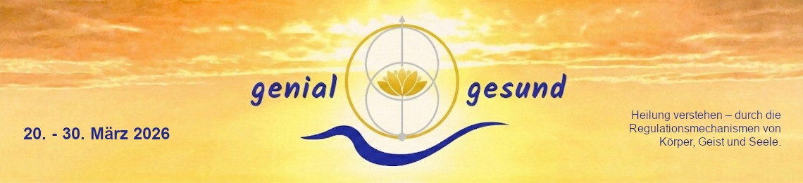 genial gesund Banner für Mails